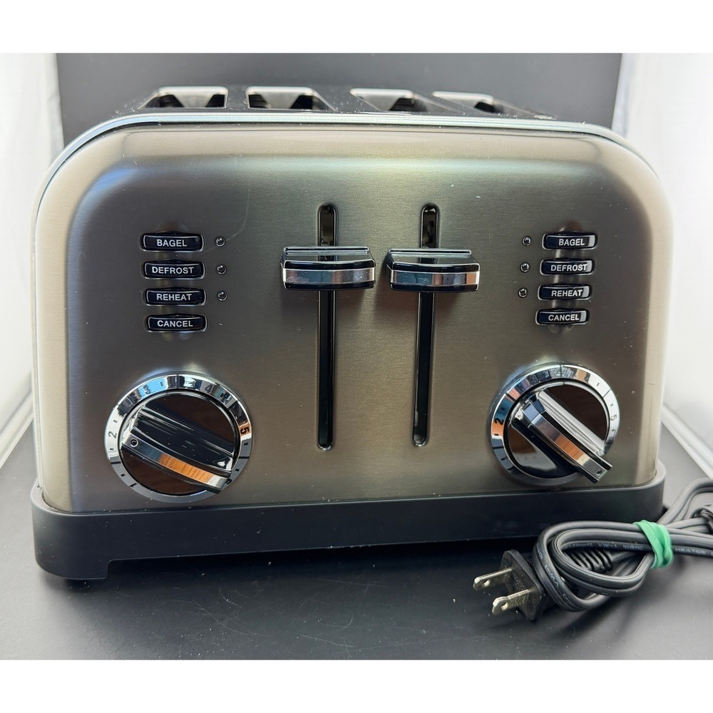 Cuisinart Metal Classic: 4-Slice Toaster, Brushed Stainless Steel, CPT-180 WORKS